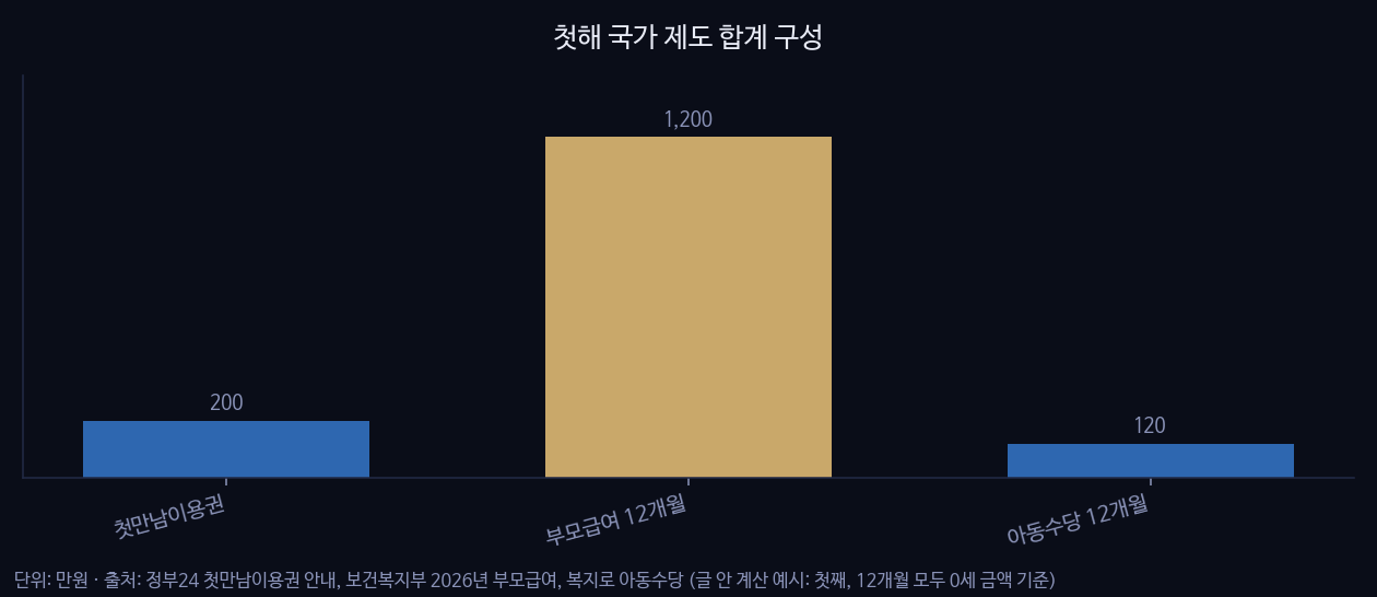 첫해 국가 제도 합계 구성